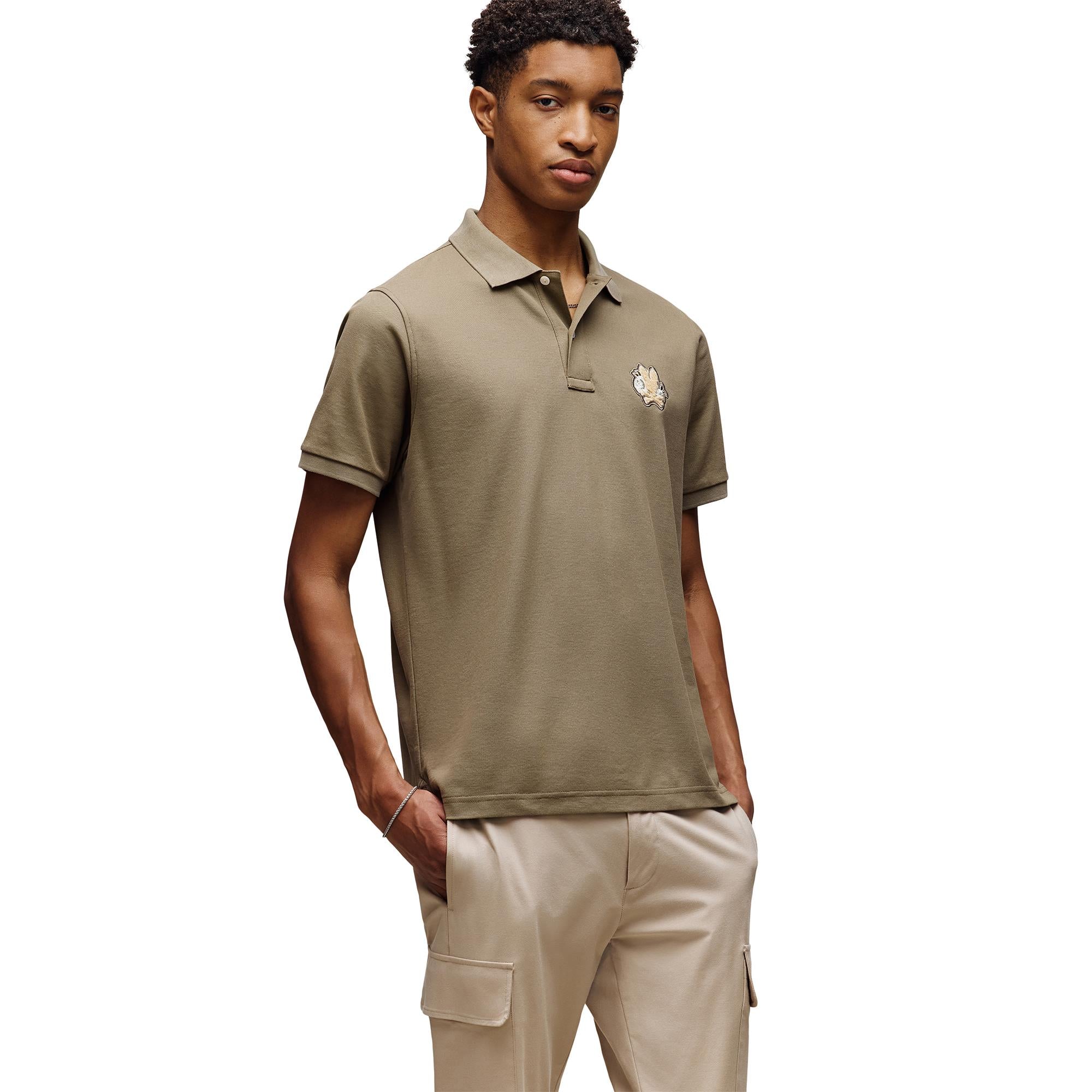 Psycho Bunny Auguste Pique Mens Polo Shirt Dusky Green